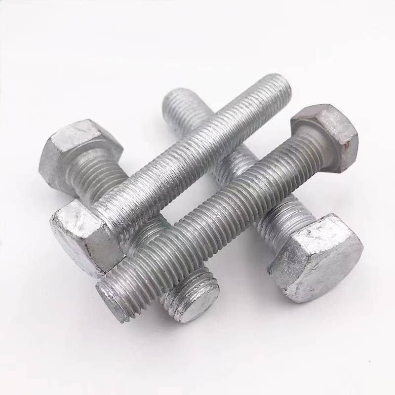 Chinese manufacture high quality DIN933 931 Custom carbon Steel Grade 8.8 /4.8 Black Hex Bolt