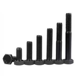 Chinese manufacture high quality DIN933 931 Custom carbon Steel Grade 8.8 /4.8 Black Hex Bolt