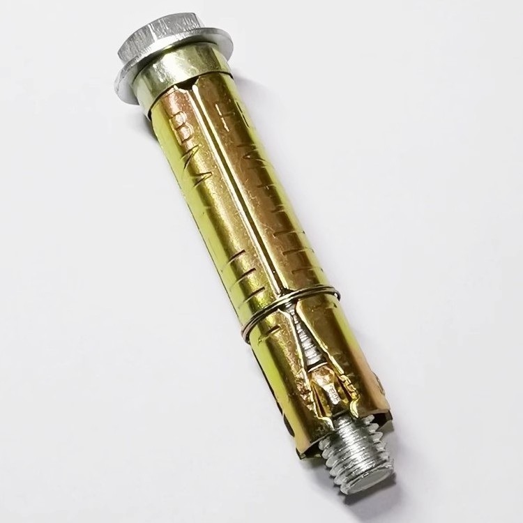 Factory Wholesale Yellow Zinc Plated Expansion Bolt Steel Concrete Anchor Bolt with DIN Standard Sleeve Anchor Fix Shield