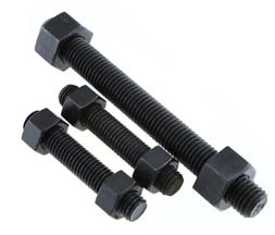 Carbon Steel Din 975 DIN976 UNC UNF Zinc Plated B7 galvanized black Stud Bolt And Nut Threaded Rods