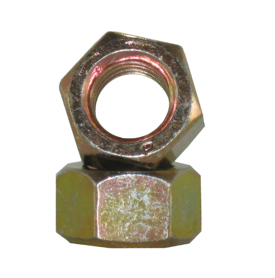 Chinese factory Hex head nuts Din 934  8.8 4.8 yellow galvanized High quality Carbon steel hex nuts