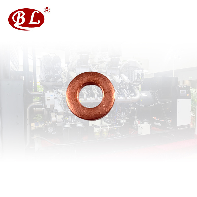 manufacture M14 copper o ring gasket 1.5mm thickness high quality Customized Fuel  Washer True Color 12*1.5 Copper ring gasket