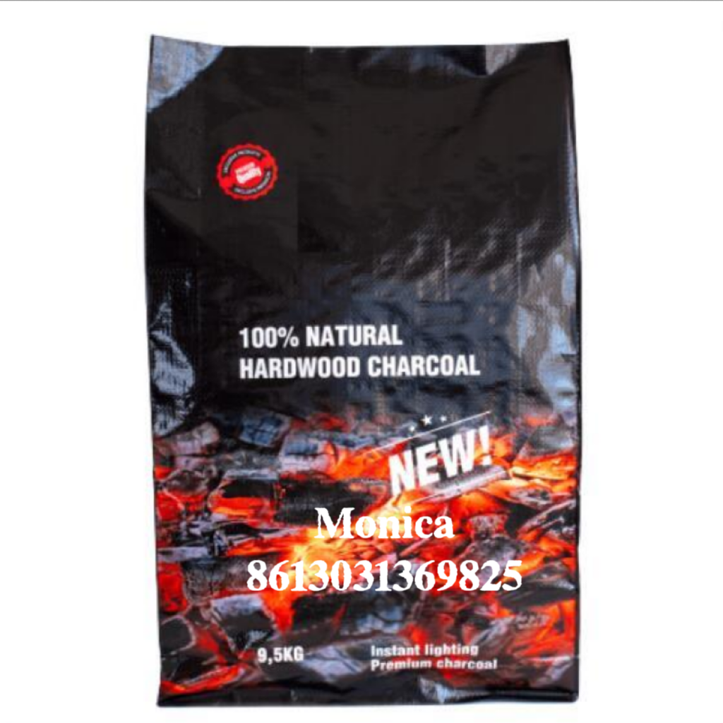 BOPP charcoal bag laminated pp woven sack for wood /vegetable charcoal pack bags