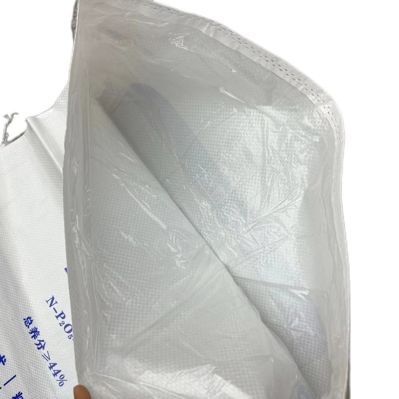 Manufacturer Inner Lining Bean Cereal Rice Corn Seed Flour Starch Fertilizer Packaging PP Woven Bag Stitched Bulk Plastic Bag