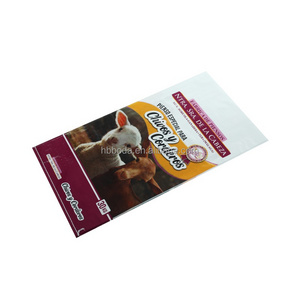 custom printing high-end BOPP plastic laminated animal feed pp woven sack lamb goat jumbuck alpaca sheep food packaging bag