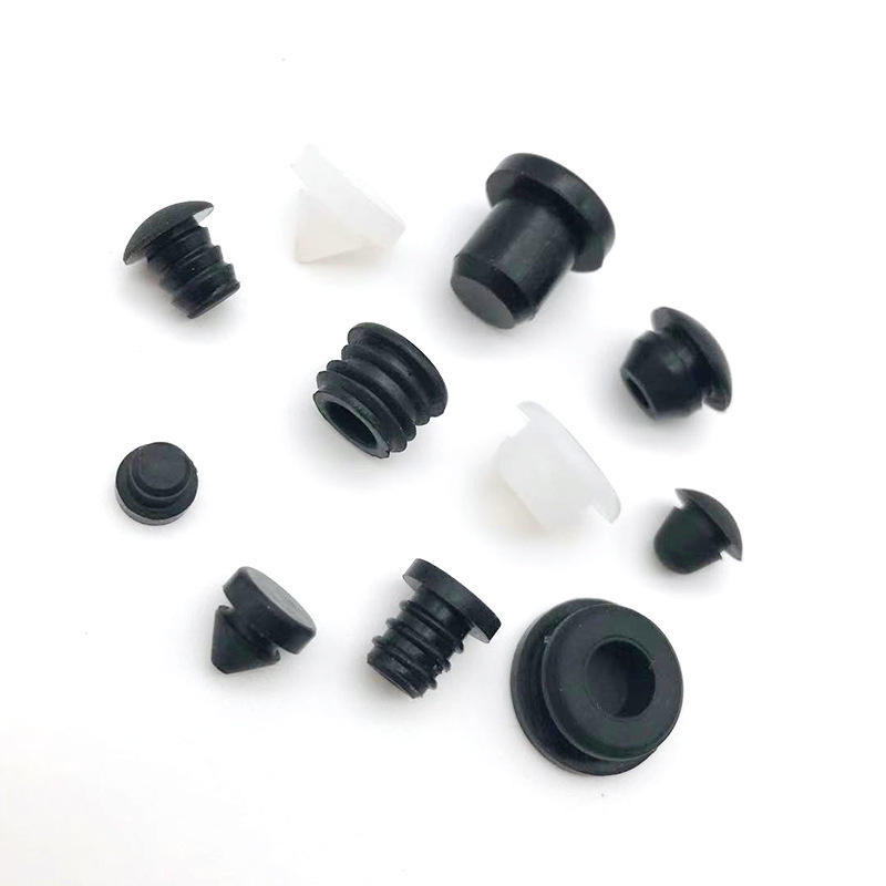 Soft PVC rubber stopper thread protective sleeve screw protective plug round rubber protective stopper plastic cover rubber plug