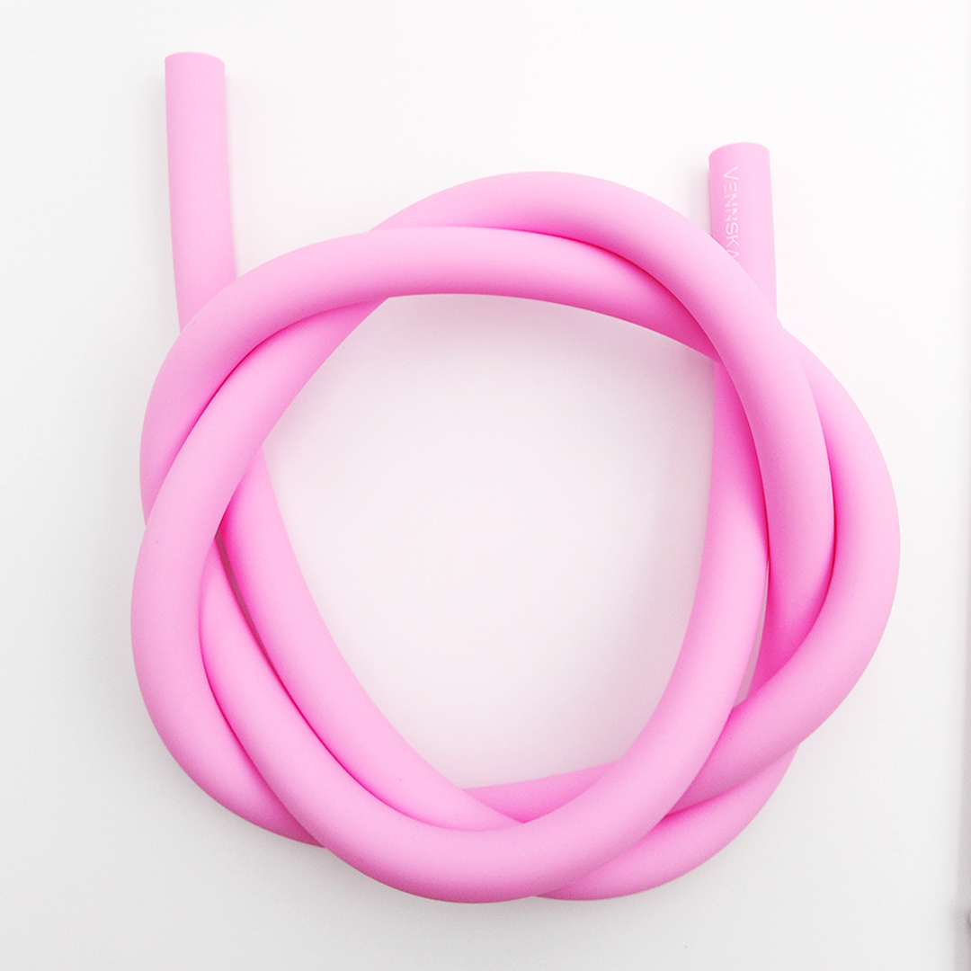 Morden Style Black Pink Silicone Hookah Hose Pipe 10mm 12mm Shisha Popular Matt Hookah Hose Set