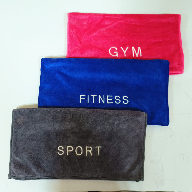 Superdry wholesale microfiber sport towels gym towels with logo custom with mesh bag