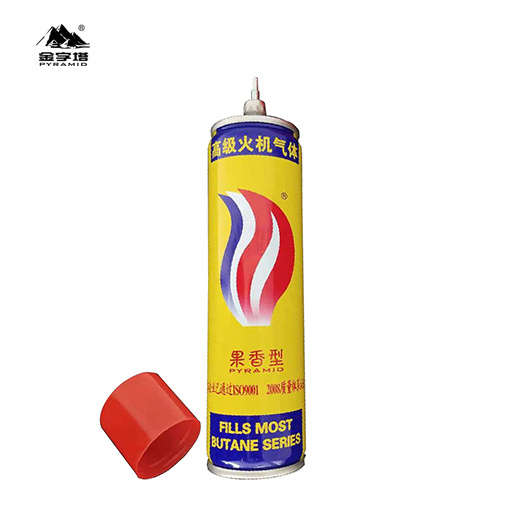 manufacturer pyramid adaptar custom logo Empty refillable butane gas for lighters