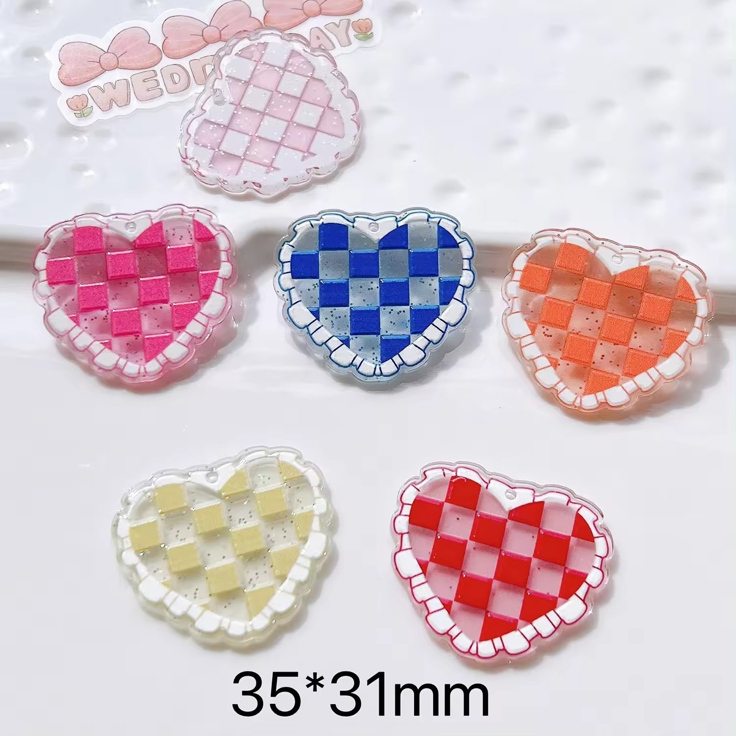 Handmade Cream Glue 3D Lattice Resin Materials Shoe Buckle Sticker Cream Glue Earrings Necklace Pendant-Hot DIY Cartoon