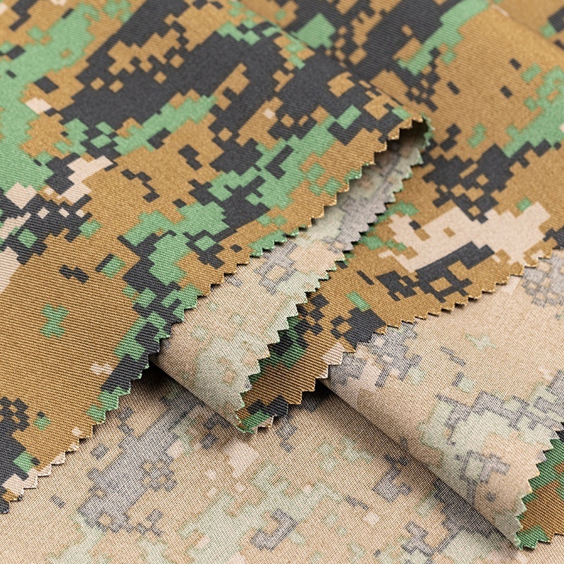 T/C 80/20 textile supplier tree plant pattern woven twill German camouflage camo workwear fabric for trouser Oman