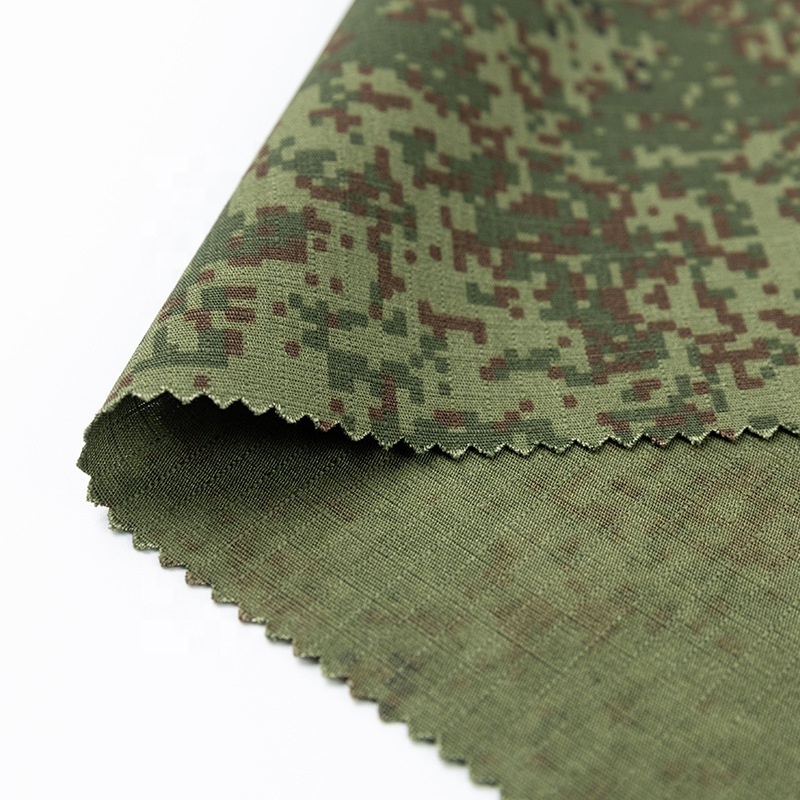 Fabric Factory Twill Style TC Polyester Cotton Water ABU Tiger Stripe Camouflage Fabric For Milispec Uniform