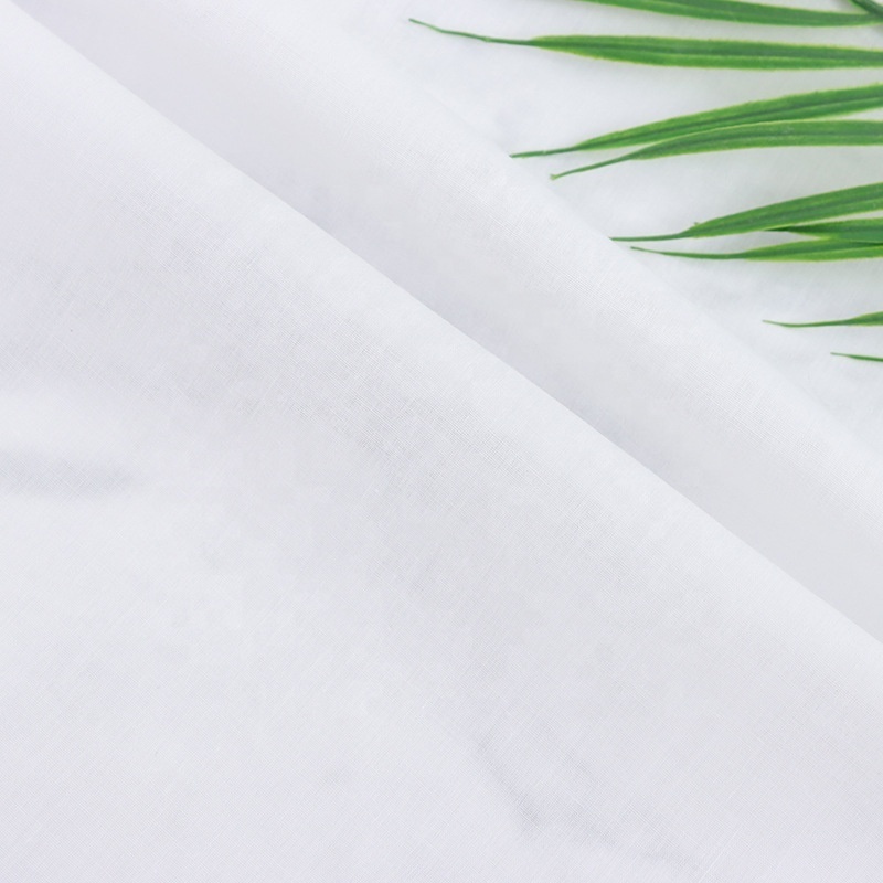 Polycotton T/C 65/35 45*45 110*76 100g 57/58'' wholesale woven cotton polyester print lining fabrics for home textile bed sheet