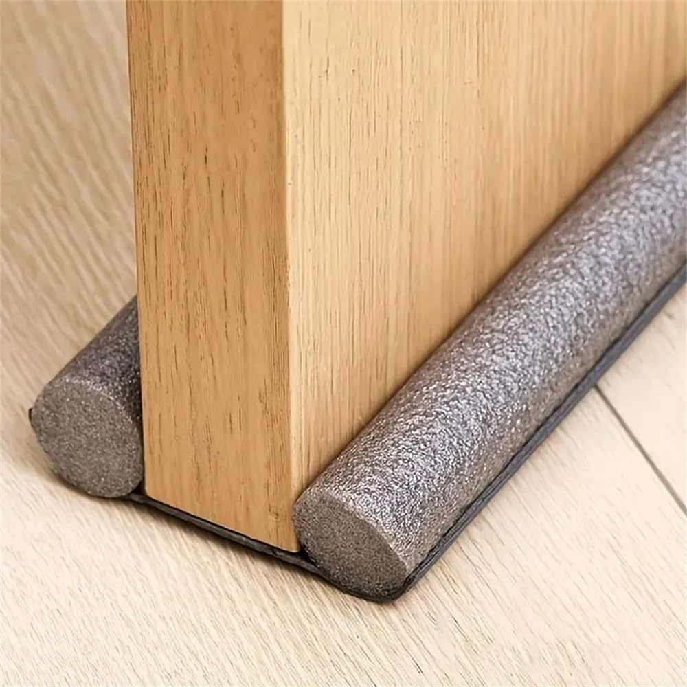 Door Bottom Draft Blocker Leather Foam Seal Strip Leather Door Draft Stopper Guard