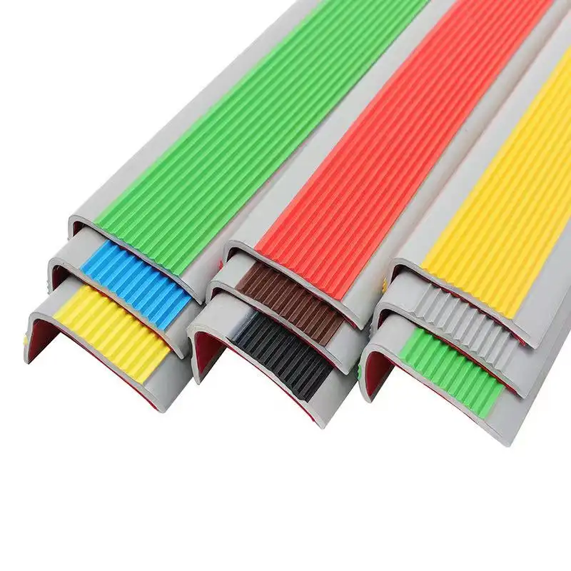 L Shape Anti Slip PVC Rubber Strip Flexible Stair Nosing