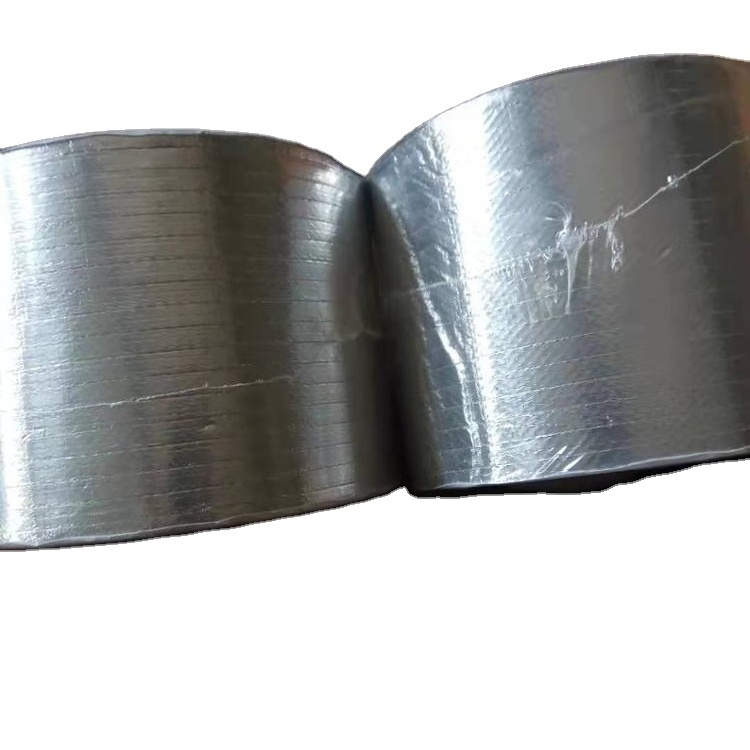 0.7mm thickness aluminium foil butyl rubber tape waterproof membrane for roof leaking