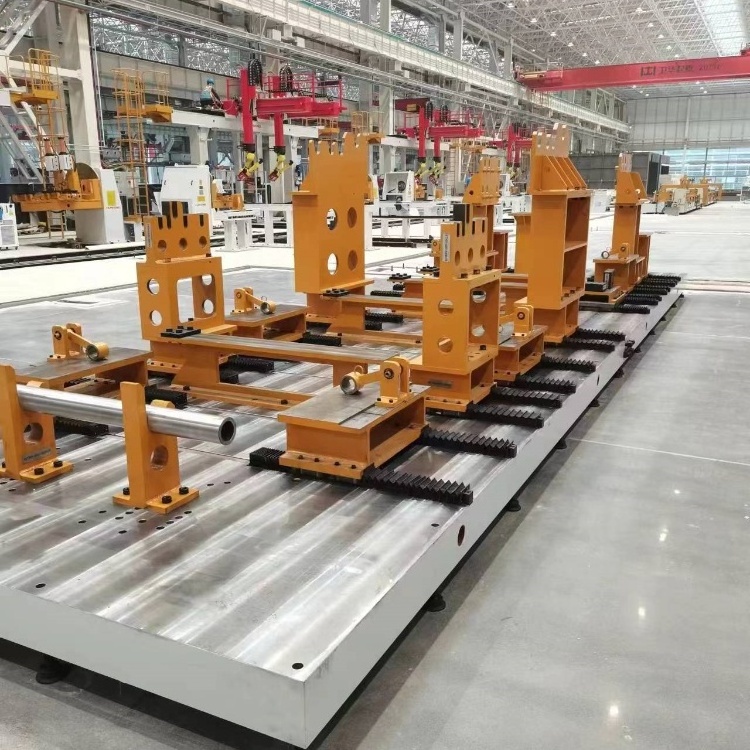 Customized Durable Cast Iron Surface Plate T Slot weld Table