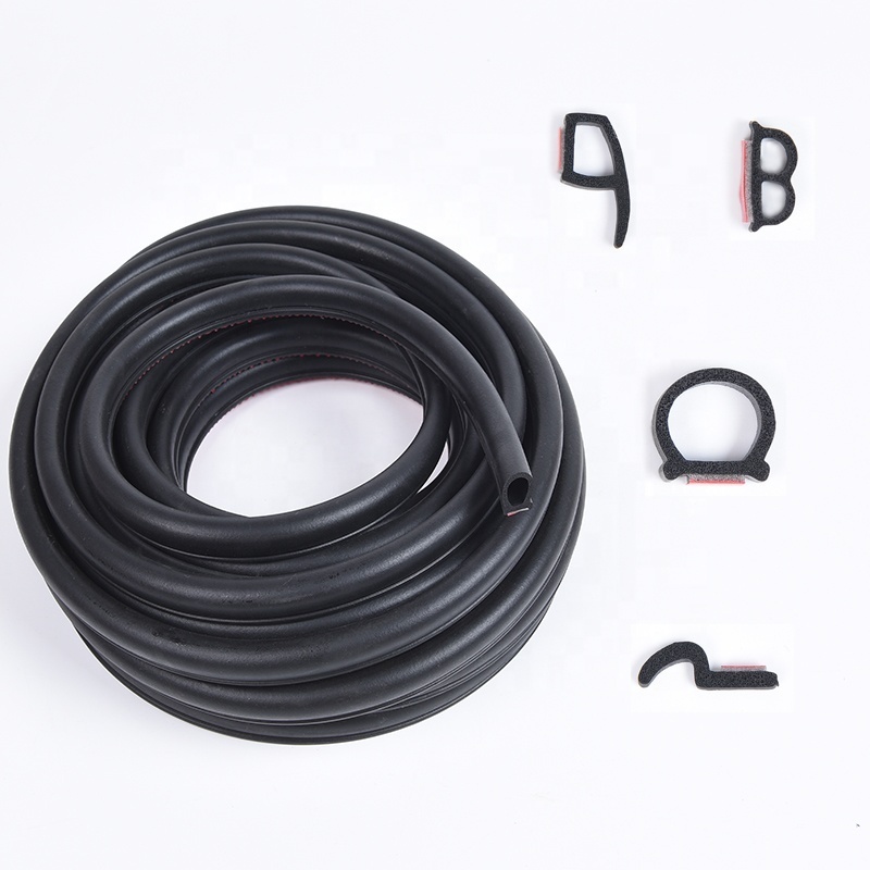 Waterproof Universal D B Z P Car Door Window Trunk Rubber Seal Strips Sunroof Sound poof Duct proof