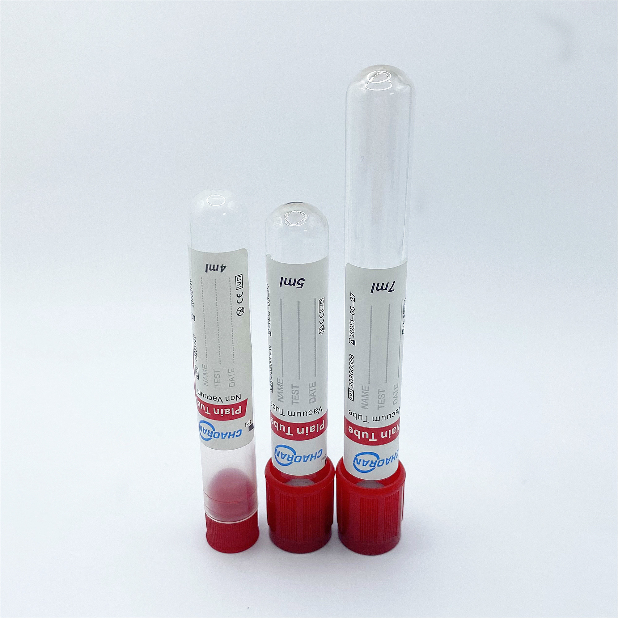 vacuum or non vacuum blood collection tube EDTA K2 K3  gel clot activator ESR tube