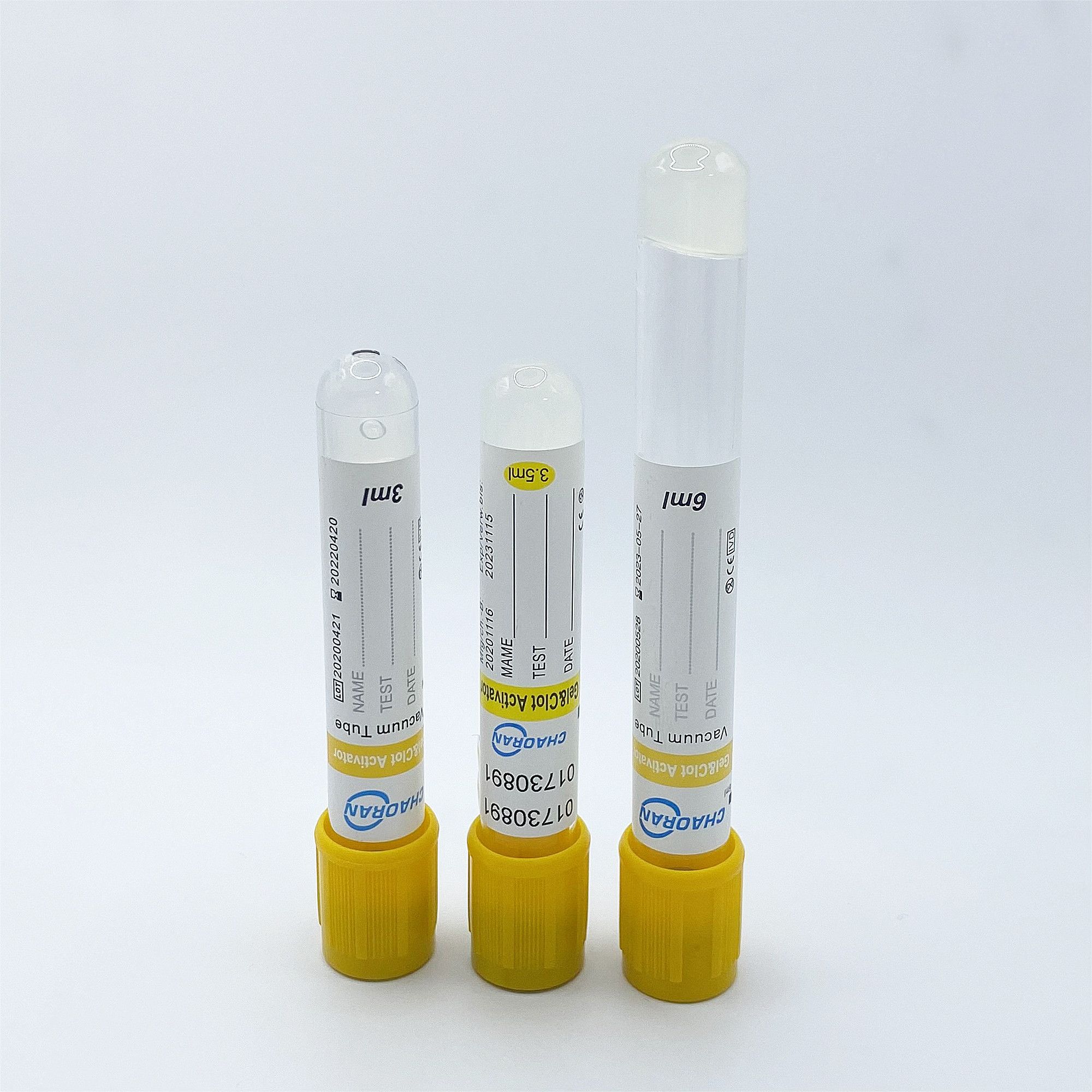 vacuum or non vacuum blood collection tube EDTA K2 K3  gel clot activator ESR tube