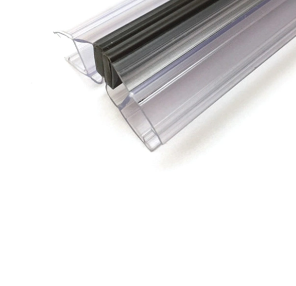 Glass Door Room Strips Plastic Shower Door Seal PVC Magnetic Bathroom Frame 8mm Glass Shower Seal