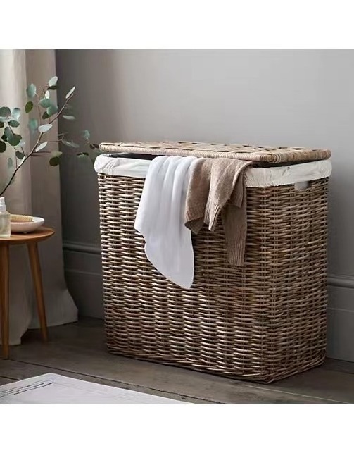 Hotel eco-friendly handwoven large space water Lanuardy  storage basket