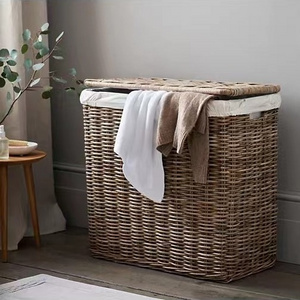 Hotel eco-friendly handwoven large space water Lanuardy  storage basket