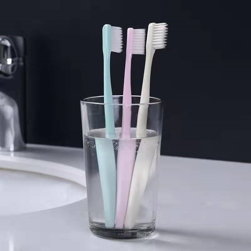 Hotel disposable toothbrush set Japanese Korean style square head toothbrush