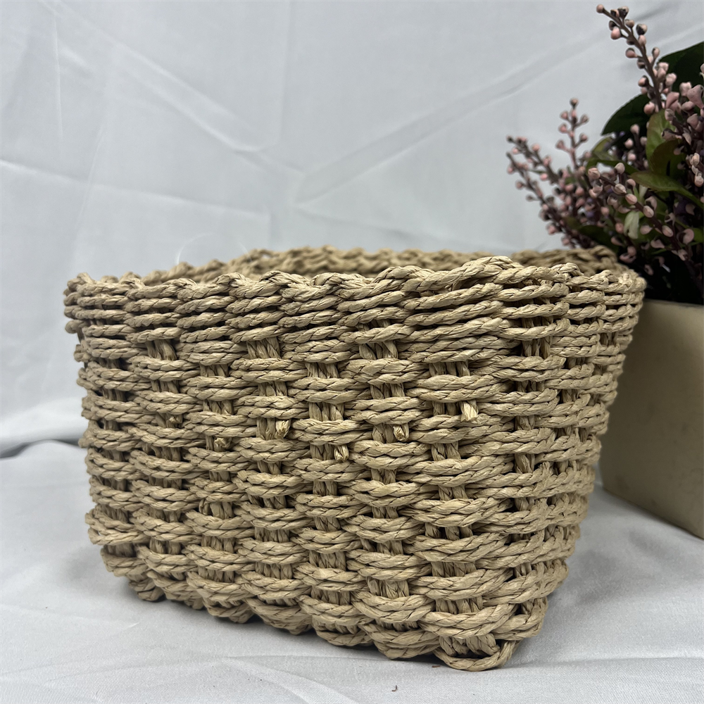 Handmade Baskets Rectangle Home Handwoven Miscellaneous storage basket Storage Wicker Basket