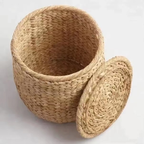 Hotel eco-friendly handwoven large space water Lanuardy  storage basket