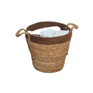 Hot sales Woven Basket Household Large Capacity Basket for Dirty Clothes Toy Miscellaneous Storage