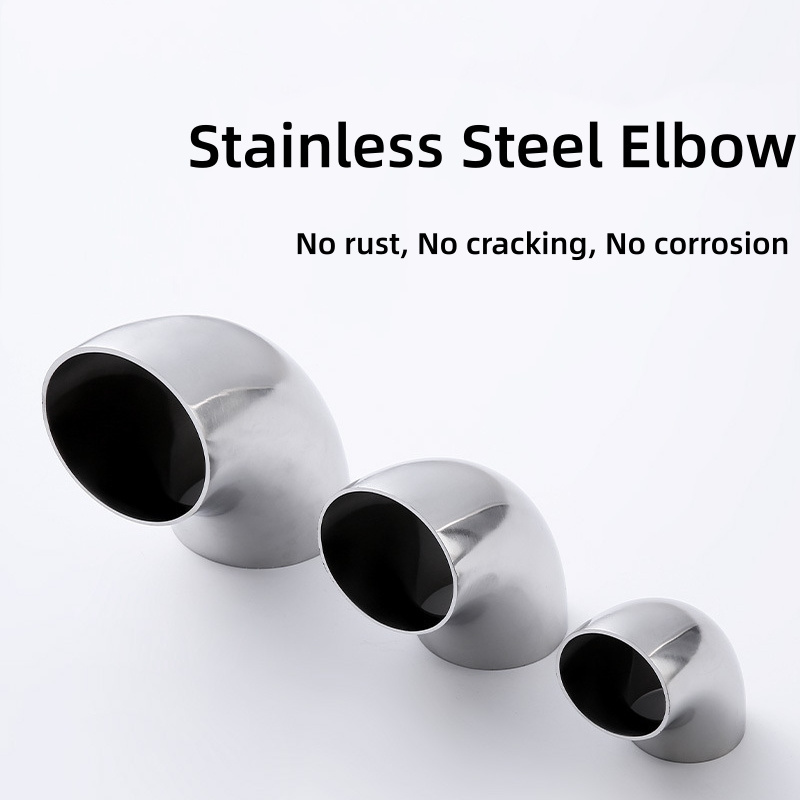 Factory wholesale MS 1.5D Long Radius 45 90 Degree 316L/304 seamless Threaded Stainless Steel  Pipe Fitting Elbow