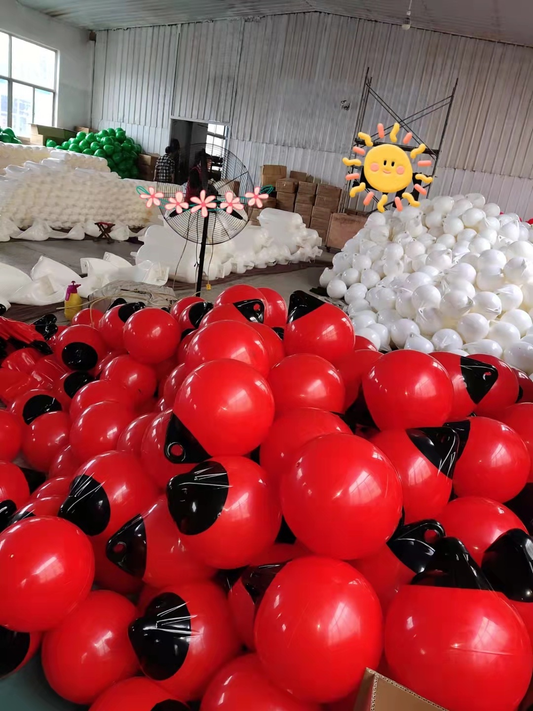 Red Color Marine Plastic Floating Buoy