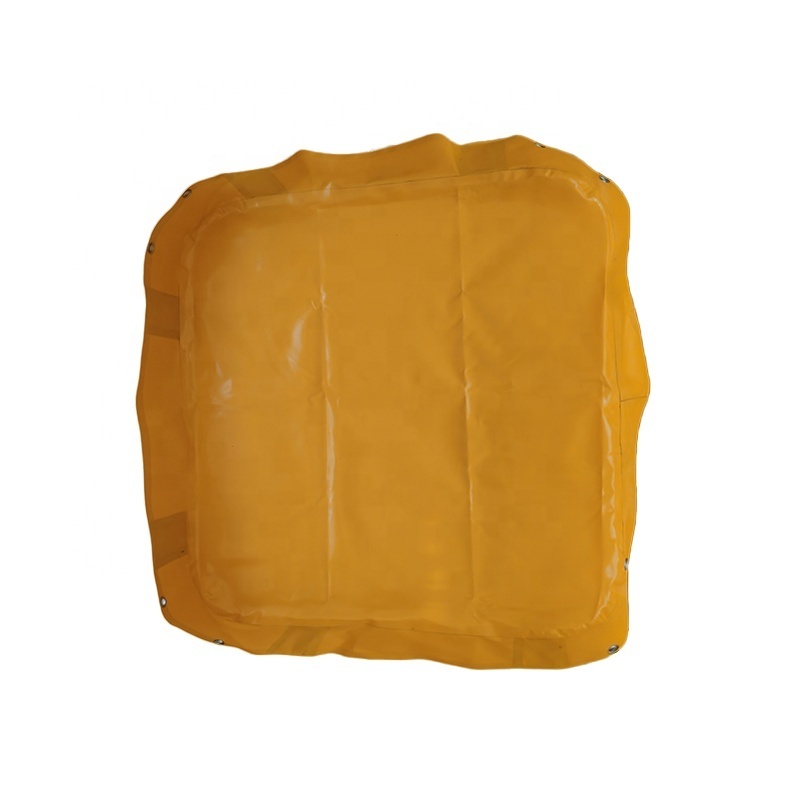 Yellow Chemical Storage Collapsible PVC Spill Containment Berms