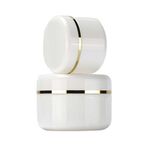 Refillable makeup cosmetic container 20ml 50ml 100ml 150ml 200ml white plastic cosmetic jar for body face cream