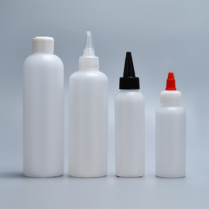 Wholesale Factory Price 30ml 60ml 100ml 120ml 250ml 500ml 1000ml HDPE Plastic Squeeze Glue Bottle with Twist Top Cap