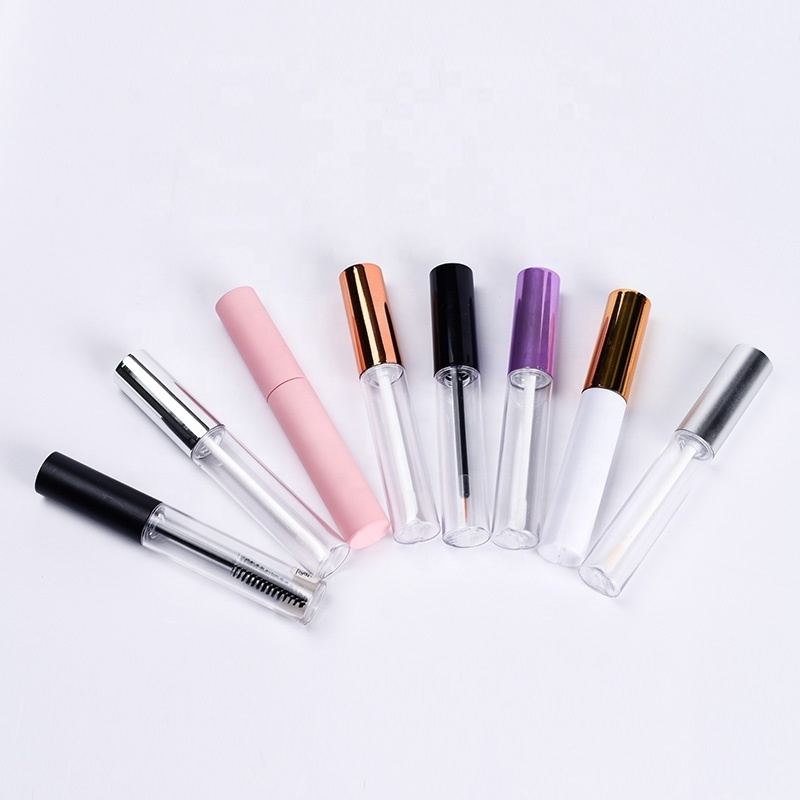 Empty eyeliner lip gloss packaging 3ml 4ml 5ml 6ml 10ml plastic mascara tube with eyelash brush