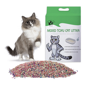 Premium Easy Clean clump self-cleaning cat sand mix tofu bentonite cat litter with free sample