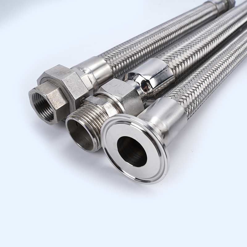 304 Stainless Steel wire braided Flexible hose Tube High Temperature Corrugated Metal Hose