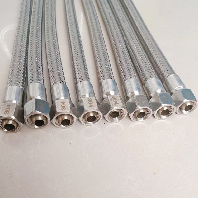 304 Stainless Steel wire braided Flexible hose Tube High Temperature Corrugated Metal Hose