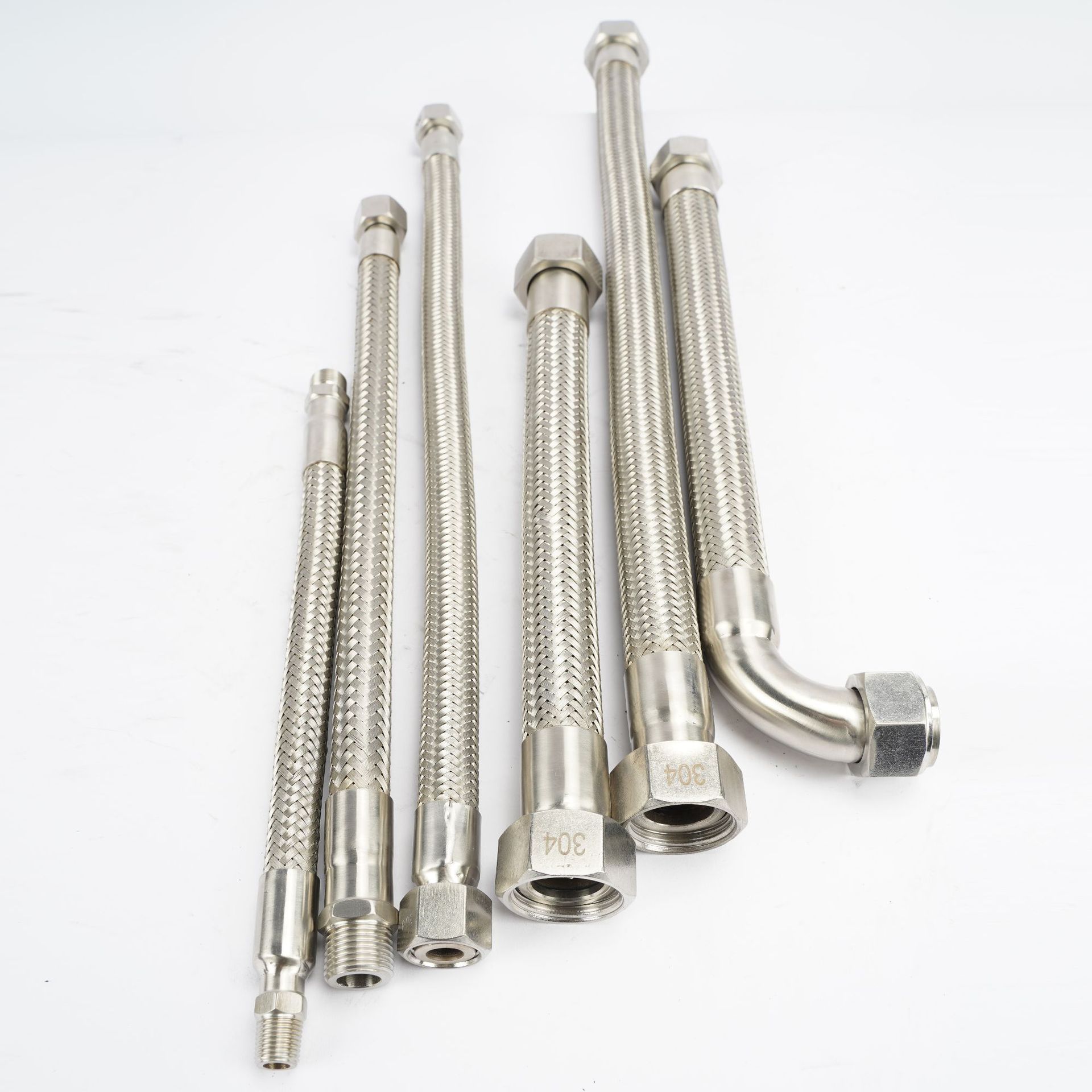 304 Stainless Steel wire braided Flexible hose Tube High Temperature Corrugated Metal Hose