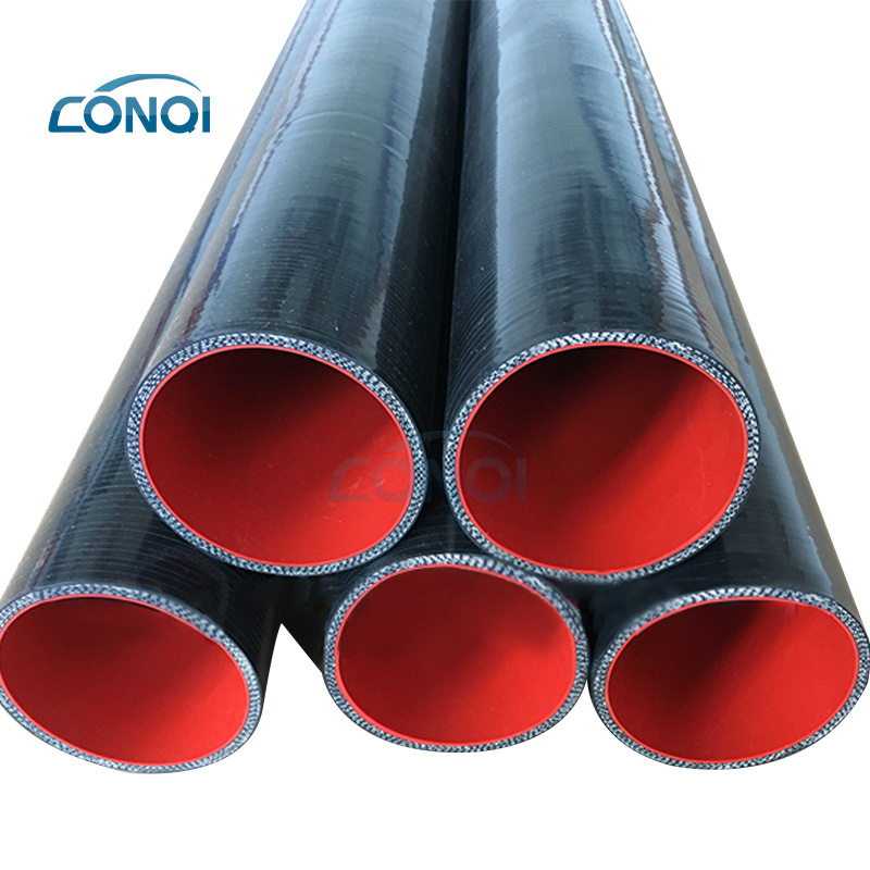 Factory Wholesale Customized Flexible Silicone Water Black Hose One Meter Straight Silicone Hose