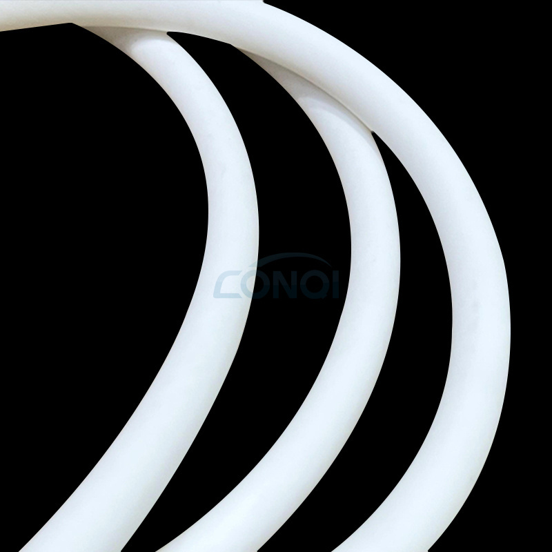 Customization White Shower Hose Elbow High Pressure Silicone Adaptor Shower Hose For Washing