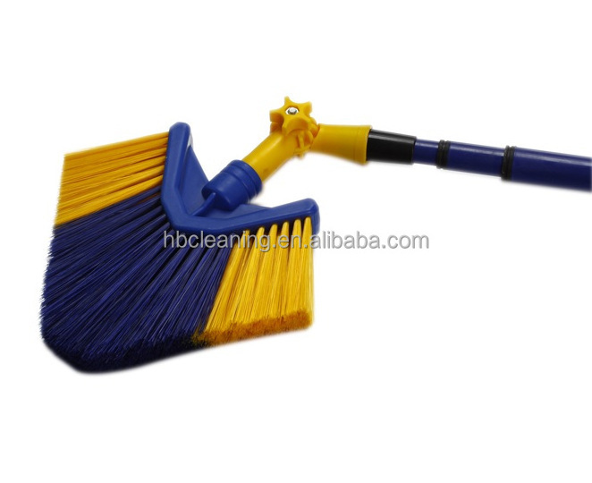 3.5 metre telescopic handle angle brush, 360 degree swivel ceiling brush with long handle