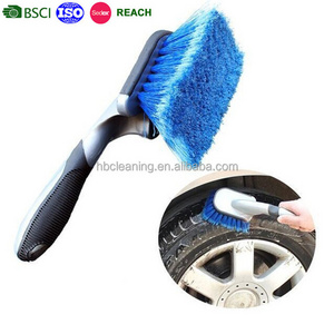 BSCI soft car wheel brushes, hot selling plastic car cleaning brush