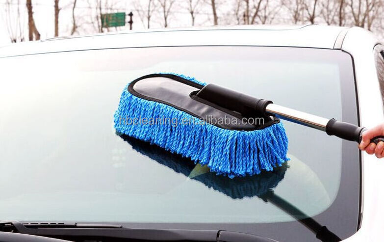 cotton car dust brush microfiber  car cleaning brush