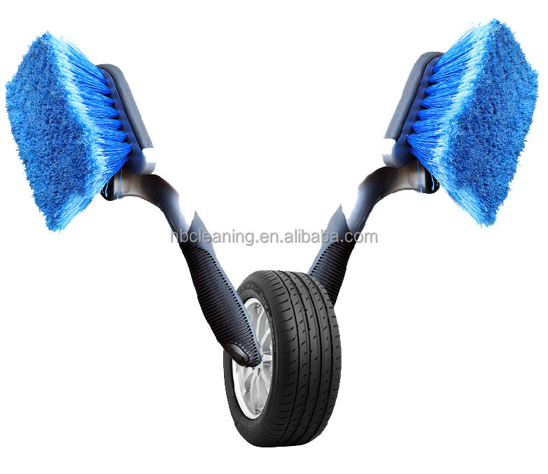 BSCI soft car wheel brushes, hot selling plastic car cleaning brush