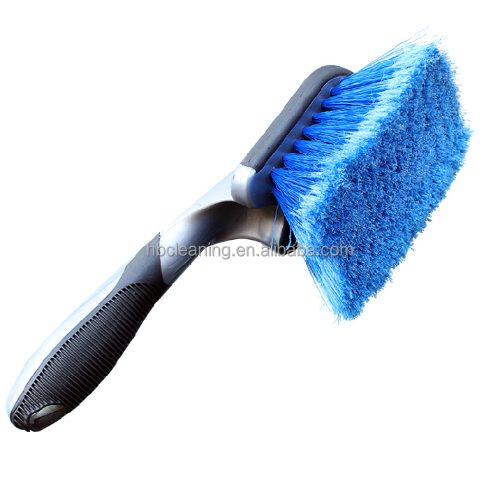 BSCI soft car wheel brushes, hot selling plastic car cleaning brush