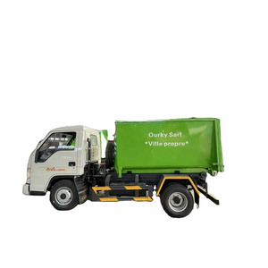 Forland hook lift garbage truck 2 ton hook capacity mini garbage truck rear loader truck