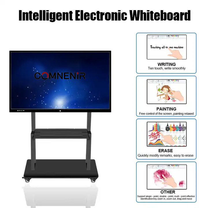 Multi-Touch Screen Smart LCD Display School Classroom Metal Meeting Room Electronic Digital Interactive Smart Whiteboard